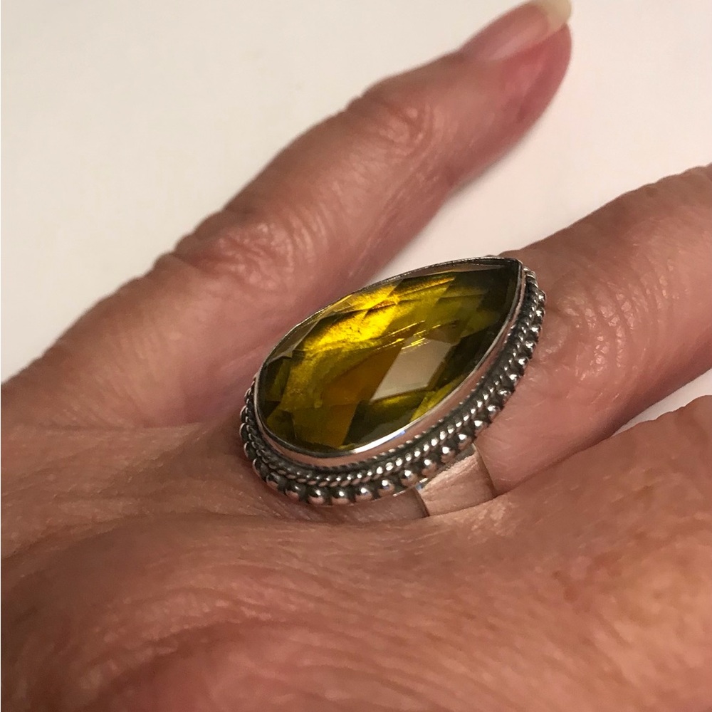 Stampd 925 Sterling Silver Citrine Ring